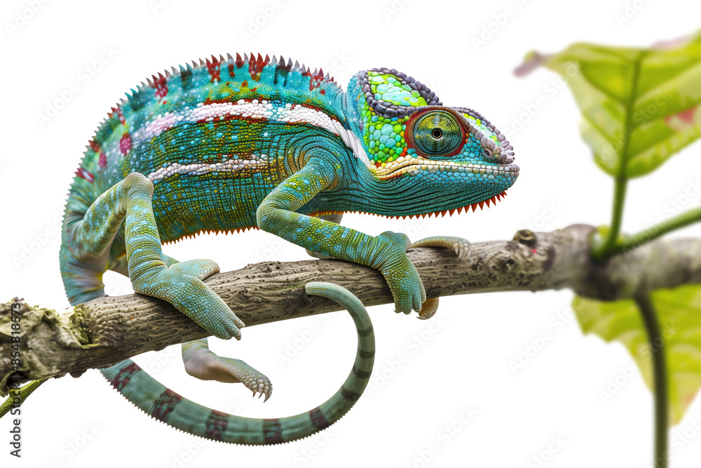 Obraz premium chameleon on transparent background