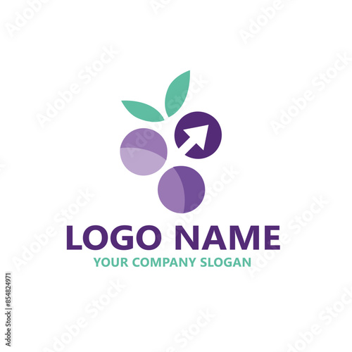 leaf vector logo template 