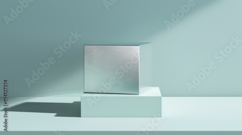 Wallpaper Mural modern electronics box with a sleek design positioned on a white background The box is centered with studio lighting bringing out the sharp edges and clean graphics The image is captured in 32k Torontodigital.ca