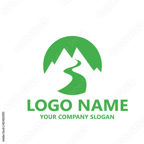 landscape logo vector template