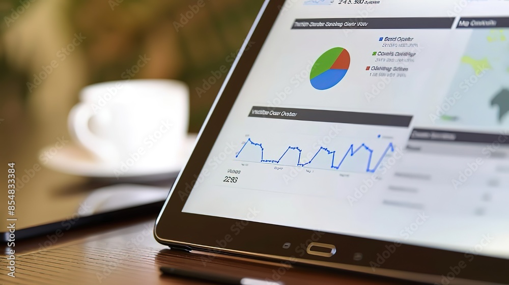 Businessman using tablet on logistic network distribution and smart transportation