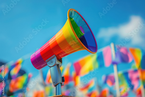 Morning Pride Festival Megaphone  photo