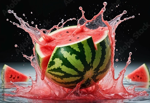 watermelon in water