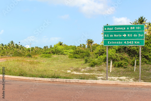 Roadsign northeast Brazil