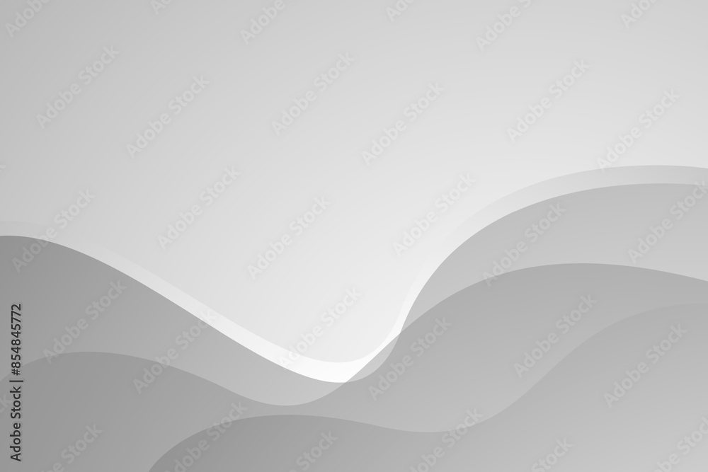 Abstract luxury white and gray wave background. texture white pattern. vector illustration	