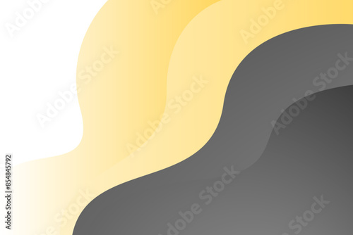 Gray and yellow wave modern background texture white pattern. template design	 photo