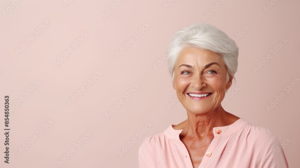 Photograph of a joyful elderly European woman with short gray hair, wearing stylish pink sunglasses and a pink shirt, smiling against a pink background, horizontal with copy space.
Senior woman, Photograph of a joyful elderly European woman with short gray hair, wearing stylish pink sunglasses and a pink shirt, smiling against a pink background, horizontal with copy space.
Senior woman,