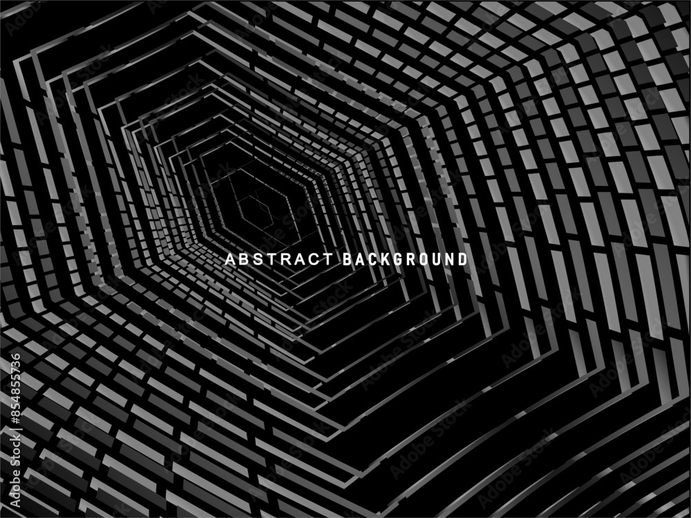 Profound Background Abstract futuristic dark black background with modern design. Realistic ...