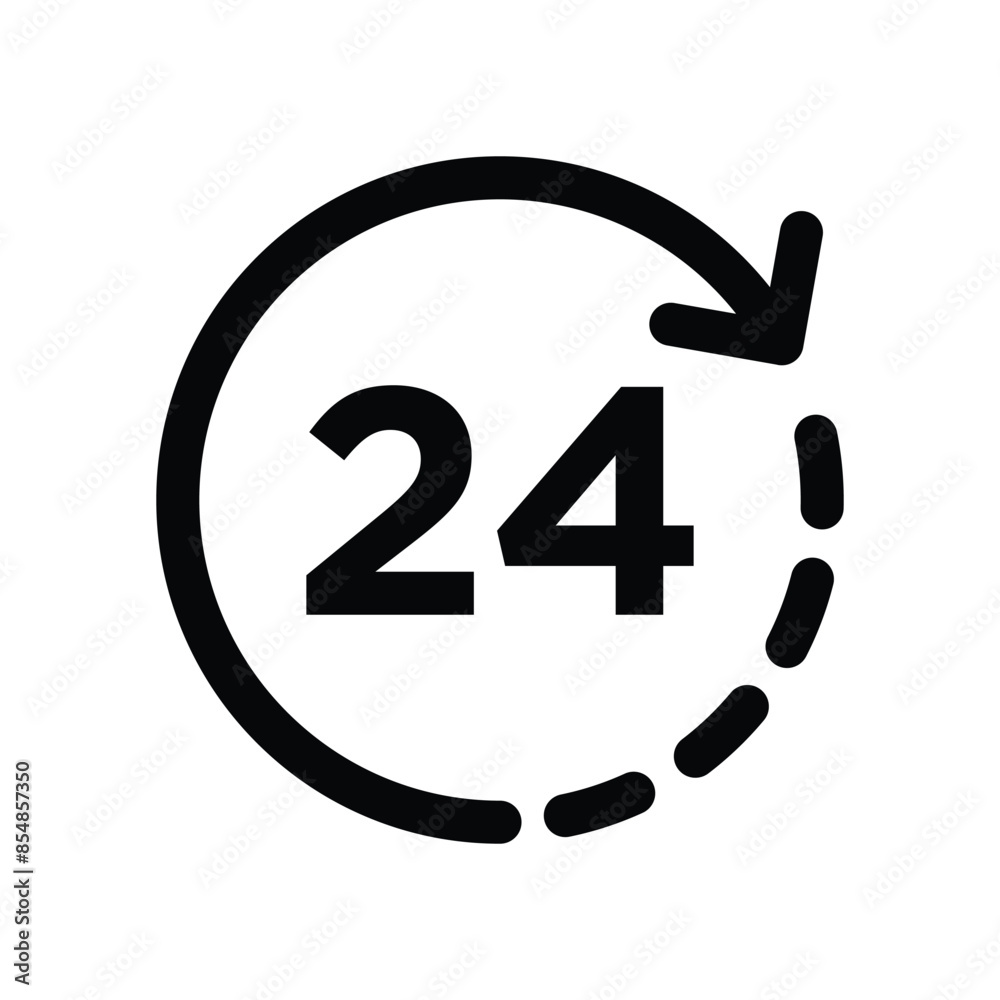 24 hours icon vector design template simple and clean 24 hours icon vector design template simple and clean