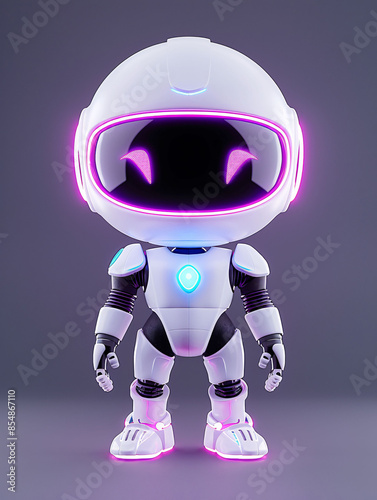 Wallpaper Mural Cute little robot IP image, robot mascot logo design Torontodigital.ca