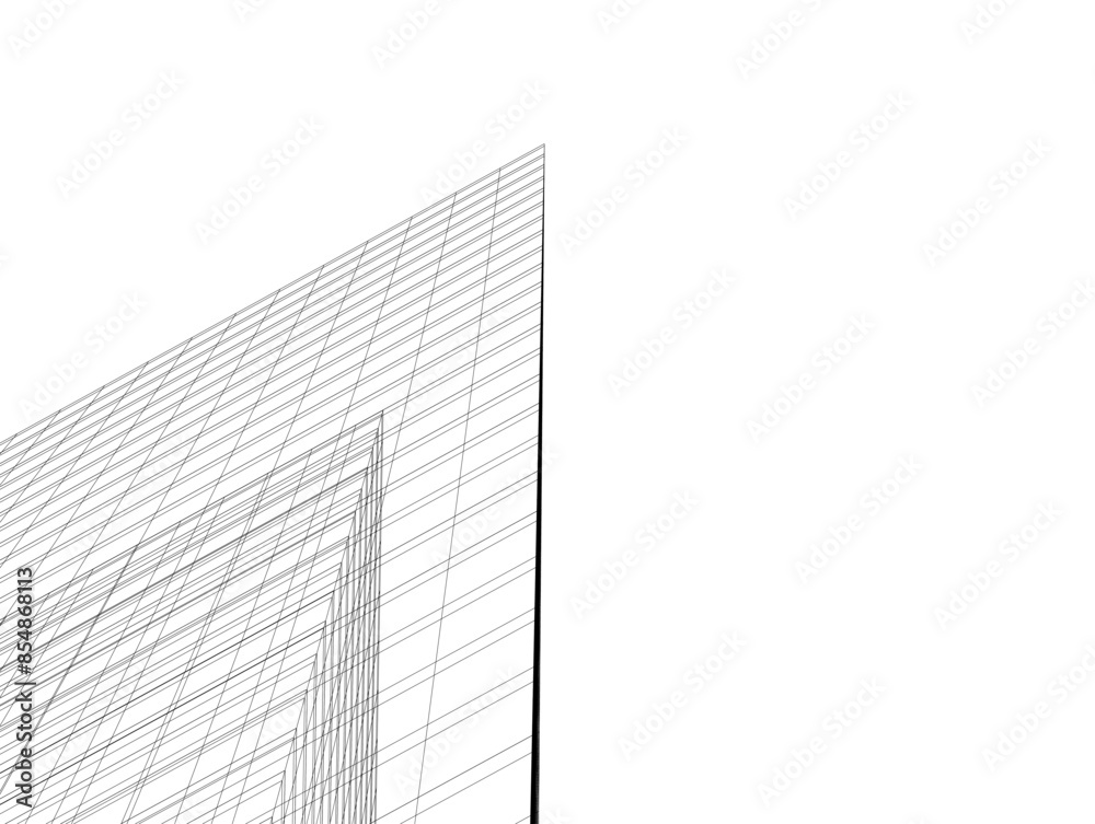 abstract architecture vector 3d illustration abstract architecture vector 3d illustration