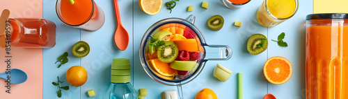 Overhead Shot of Blender Fi...