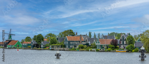 Typical houses at Zaanse Schans in Zaandam