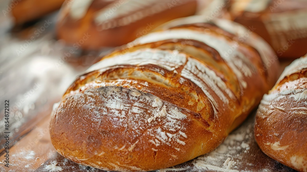 Fresh bread, close-up. Freshly baked bread on the table. Delicious homemade bread. Copy space. Fresh bread, close-up. Freshly baked bread on the table. Delicious homemade bread. Copy space.
