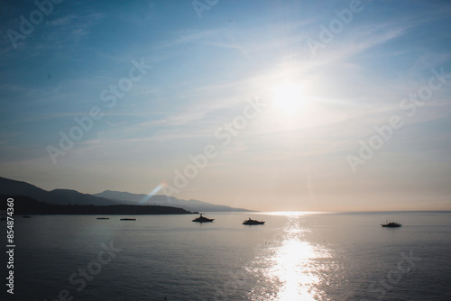 Beautiful view on the Mediterranean Sea. Monaco. Nature