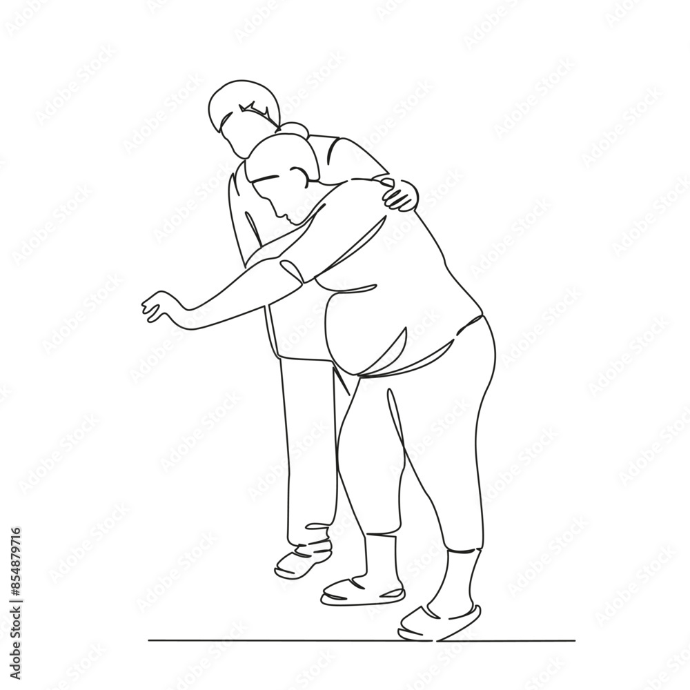 Obraz premium labor pains in a woman