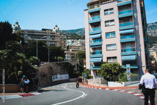 Fairmont curve in Monte Carlo, Monaco.