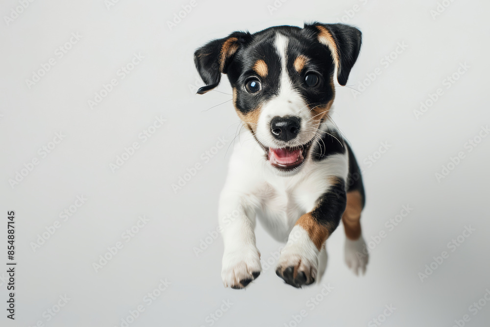 adorable puppy on white background adorable puppy on white background