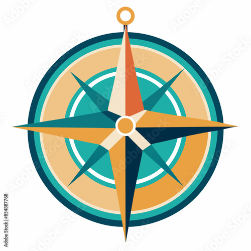 Old compass vector illustration 