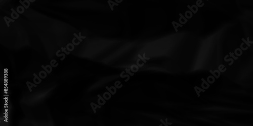 Black crumpled paper background texture pattern overlay. wrinkled high resolution arts craft and Seamless black crumpled paper. 