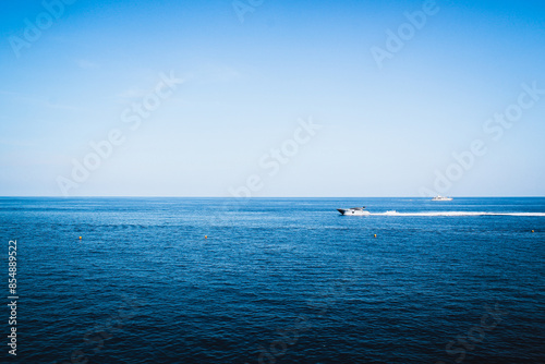 Beautiful view on the Mediterranean Sea. Monaco. Nature