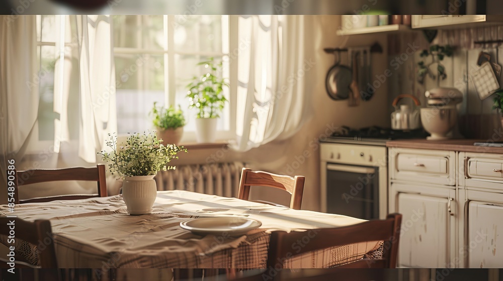 Fototapeta premium Home kitchen interior