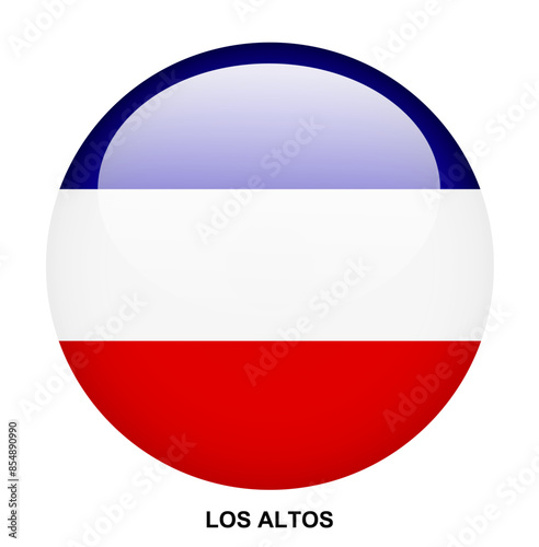 Free Download LOS ALTOS flag button on white background - GFXLoad
