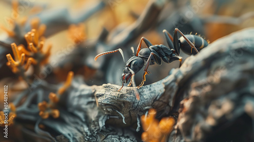  A bullet ant photographed when walk in the deadwood