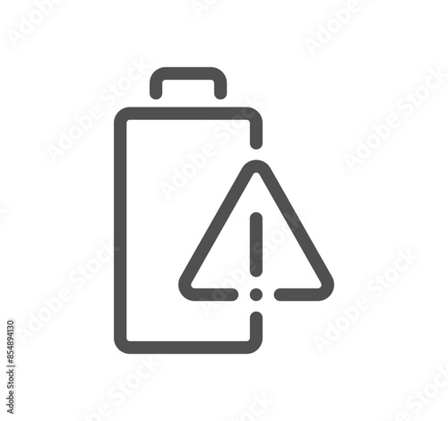 Battery related icon outline and linear vector.
