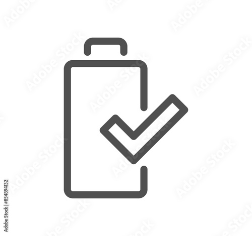 Battery related icon outline and linear vector.
