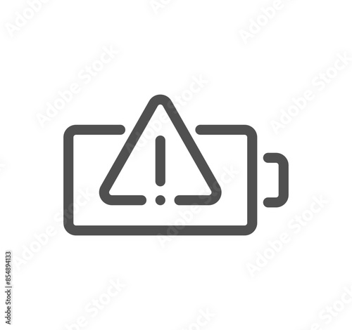 Battery related icon outline and linear vector.
