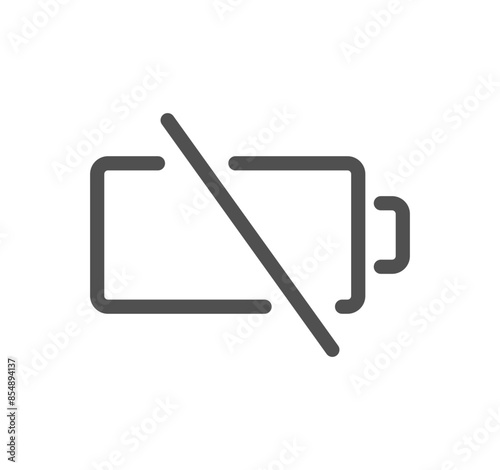 Battery related icon outline and linear vector.
