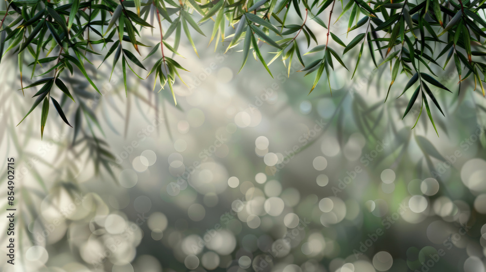 Abstract gray shadow background of natural bamboo leaves branch Abstract gray shadow background of natural bamboo leaves branch