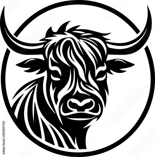 scottish highland cow vector transparent background PNG clipart