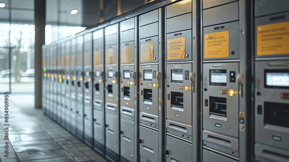 Automated Parcel Lockers Parcel lockers with QR code scanning for easy ...