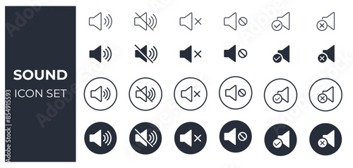 Sound, volume and Audio icon 