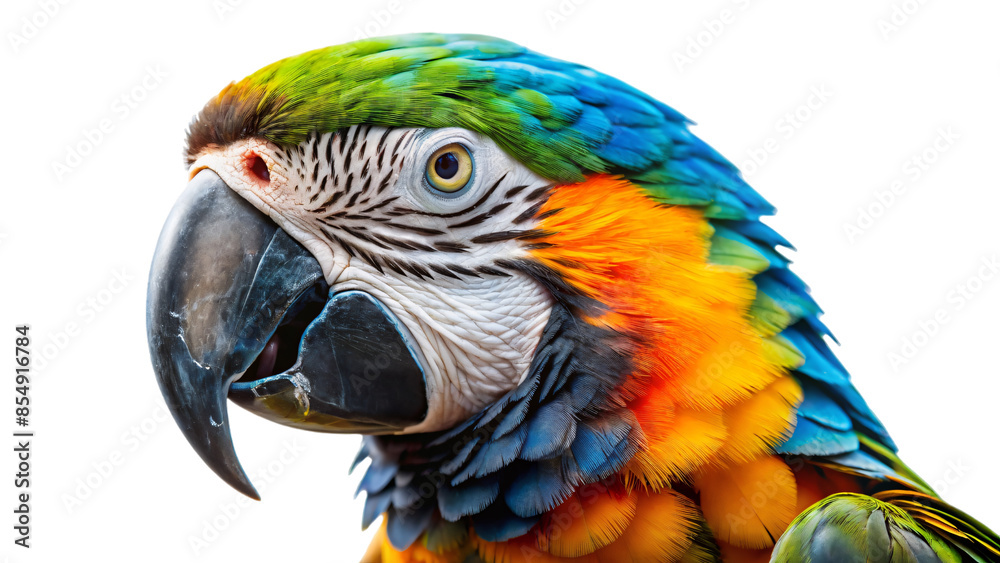 Vibrant blue and yellow macaws Vibrant blue and yellow macaws