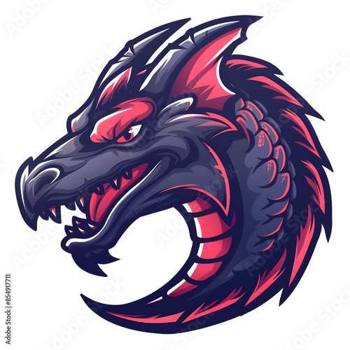 Wallpaper Mural Esports logo simple dragon, on transparent background Torontodigital.ca