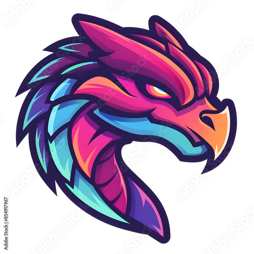 Wallpaper Mural Esports logo simple dragon, on transparent background Torontodigital.ca