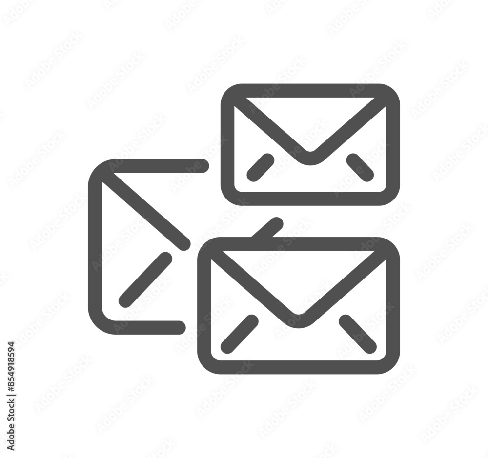 Mail related icon outline and linear vector.
Mail related icon outline and linear vector.