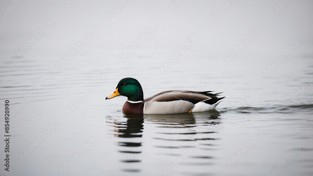 Mallard Duck in Tranquil Water Mallard Duck in Tranquil Water