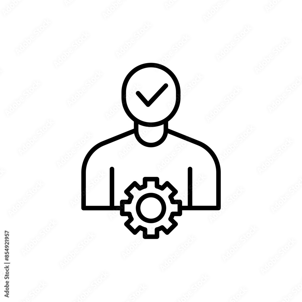 Work ethics outline icons, minimalist vector illustration ,simple transparent graphic element .Isolated on white background Work ethics outline icons, minimalist vector illustration ,simple transparent graphic element .Isolated on white background