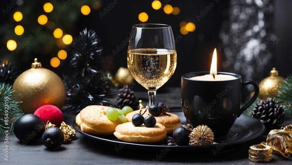 Obraz premium champagne and decorations