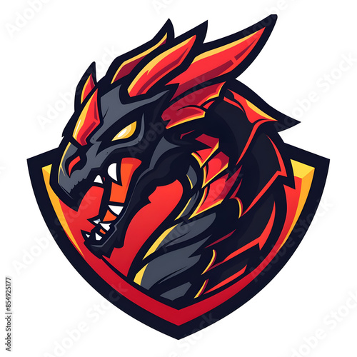 Wallpaper Mural Esports logo simple dragon, on transparent background Torontodigital.ca