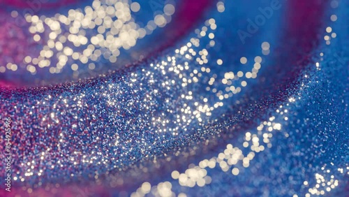 Glittering Cosmos: A Close-Up Exploration of Shimmering Particles in an Abstract Universe
