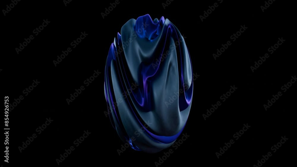 Abstract Sculptural Form in Glass: A Study in Color and Reflection Abstract Sculptural Form in Glass: A Study in Color and Reflection