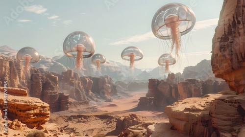 Surreal Alien Landscape wit...