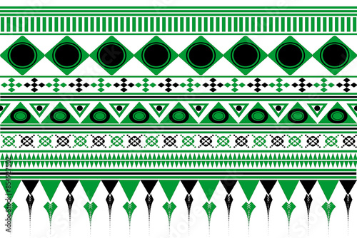 seamless pattern with green and white stripes
