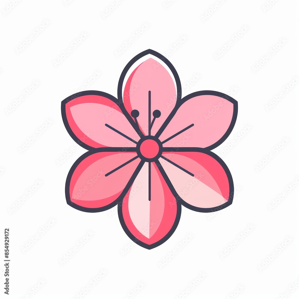 cherry Blossom logo modern beauty line art style Vector template. cherry Blossom logo modern beauty line art style Vector template.