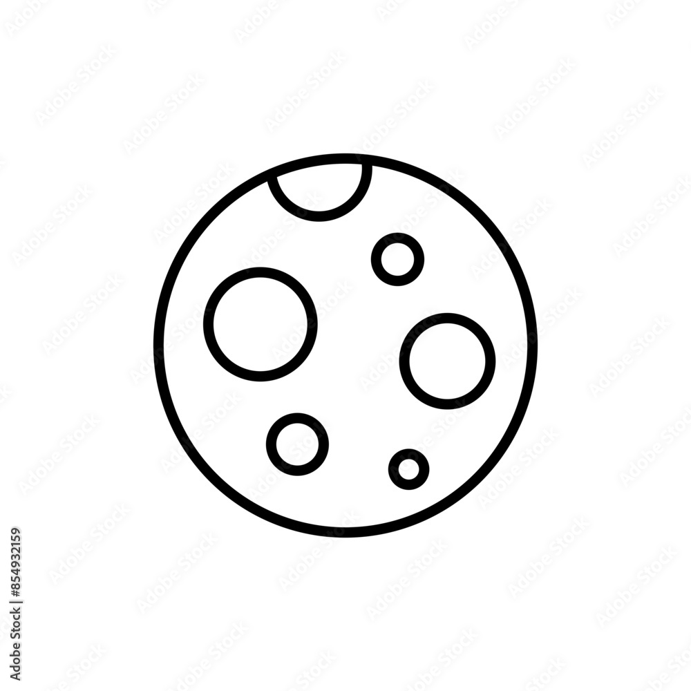 Moon outline icons, minimalist vector illustration ,simple transparent graphic element .Isolated on white background Moon outline icons, minimalist vector illustration ,simple transparent graphic element .Isolated on white background
